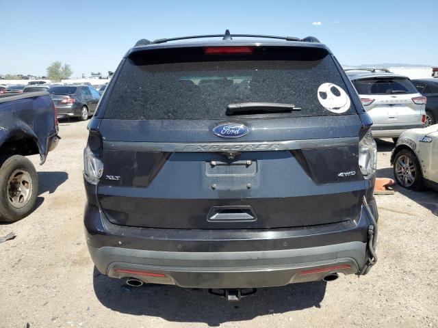 1FM5K8D8XHGA73826 - 2017 FORD EXPLORER XLT BLACK photo 6