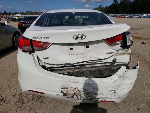 5NPDH4AE8DH255614 - 2013 HYUNDAI ELANTRA GLS WHITE photo 6