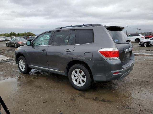 5TDZK3EH4CS072225 - 2012 TOYOTA HIGHLANDER BASE Gris photo 2