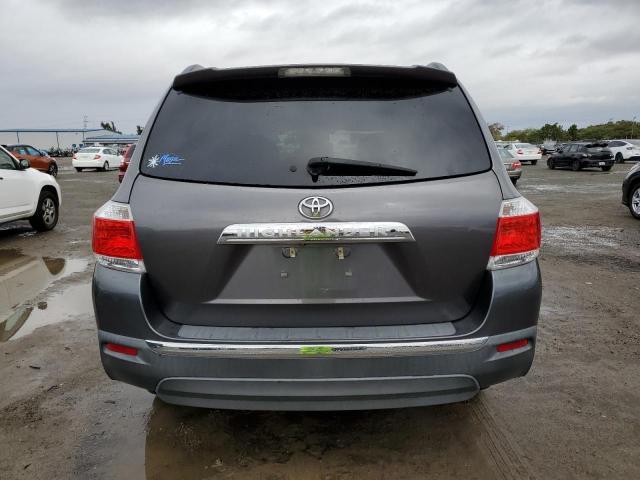 5TDZK3EH4CS072225 - 2012 TOYOTA HIGHLANDER BASE Gris photo 6
