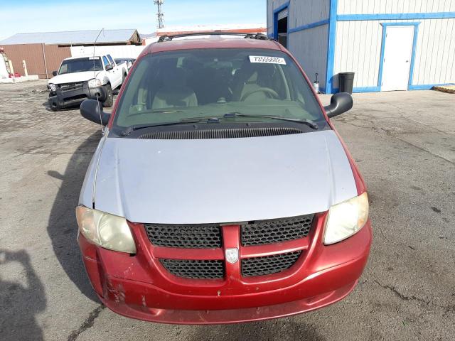 1D4GP24383B285374 - 2003 DODGE GRAND CARA SE RED photo 5