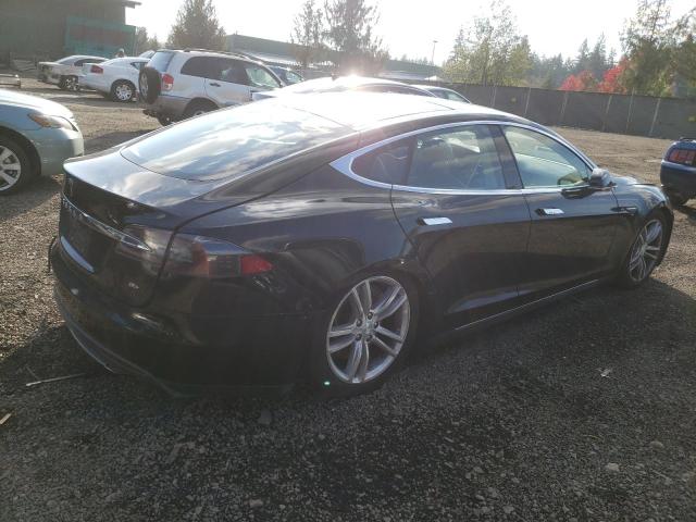 5YJSA1H14EFP42631 - 2014 TESLA MODEL S BLACK photo 3