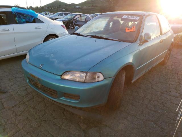 2HGEH2364NH539705 - 1992 HONDA CIVIC VX GREEN photo 1