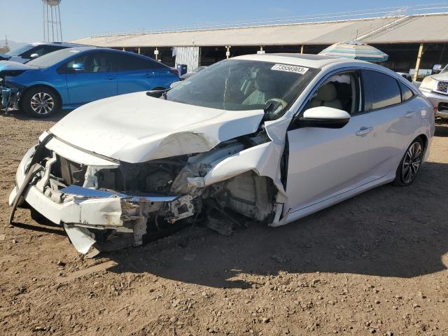 2HGFC1F71GH653472 - 2016 HONDA CIVIC EXL WHITE photo 1