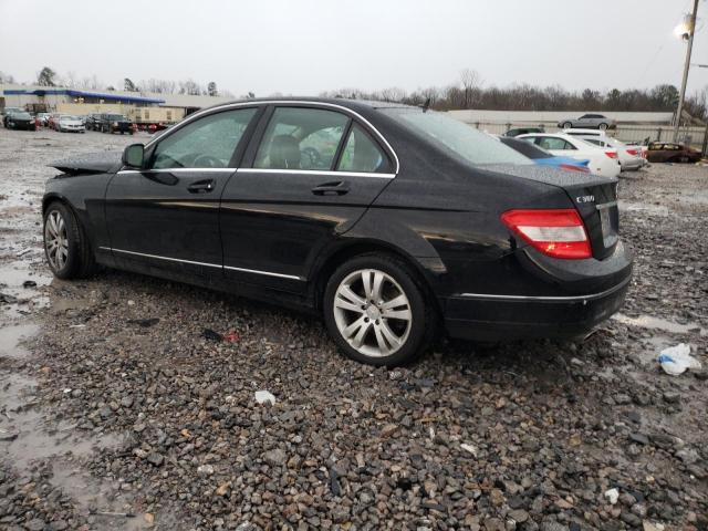 WDDGF54X69R076967 - 2009 MERCEDES-BENZ C 300 BLACK photo 2