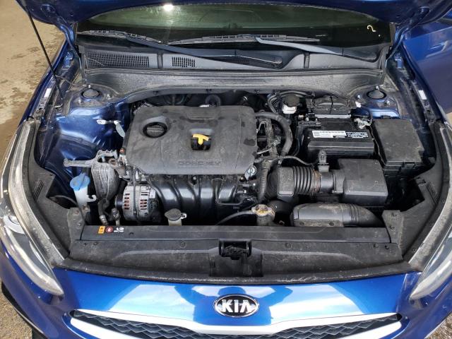 3KPF24AD1KE131641 - 2019 KIA FORTE FE BLUE photo 11