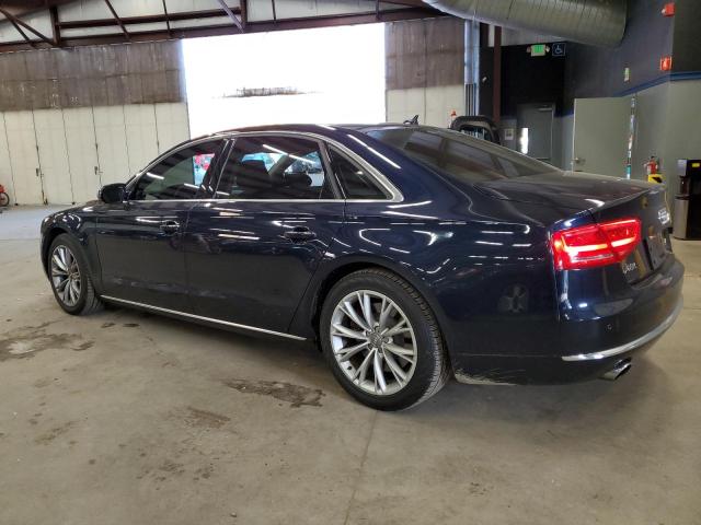 WAURVAFD4CN016912 - 2012 AUDI A8 L QUATTRO BLUE photo 2