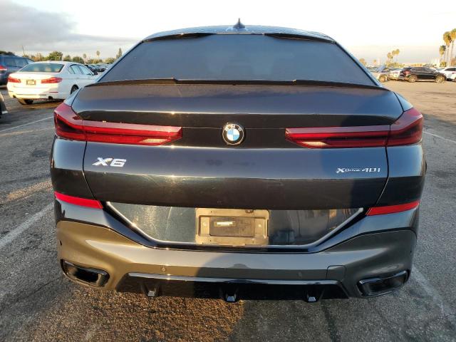 5UXCY6C02L9B98070 - 2020 BMW X6 XDRIVE40I BLACK photo 6