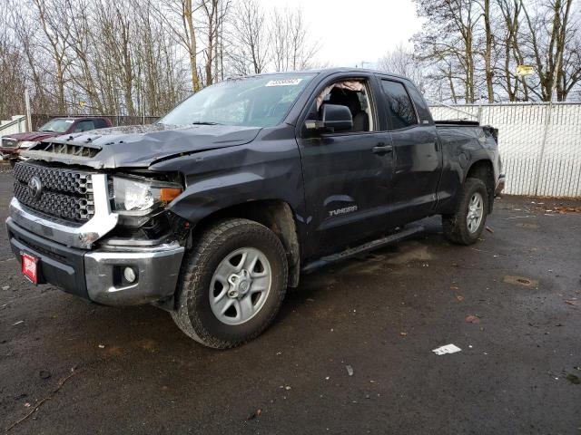 5TFUM5F17JX074642 - 2018 TOYOTA TUNDRA DOUBLE CAB SR/SR5 GRAY photo 1