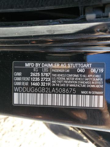 WDDUG6GB2LA508675 - 2020 MERCEDES-BENZ S 450 BLACK photo 12