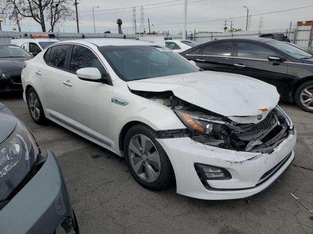 KNAGN4AD9E5063064 - 2014 KIA OPTIMA HYBRID WHITE photo 4