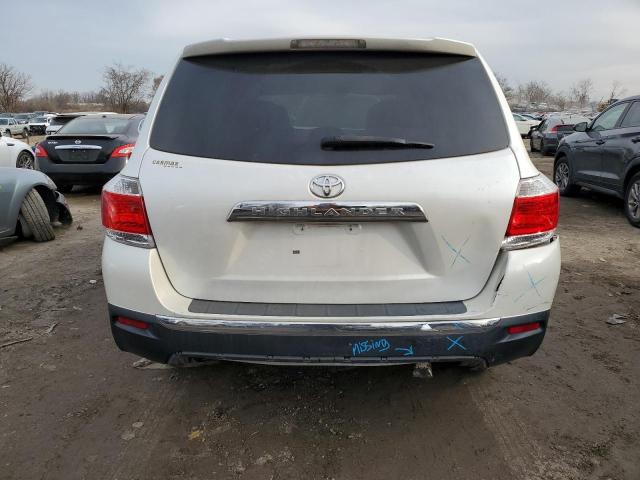 5TDZA3EH7DS037487 - 2013 TOYOTA HIGHLANDER BASE Ақ фото 6