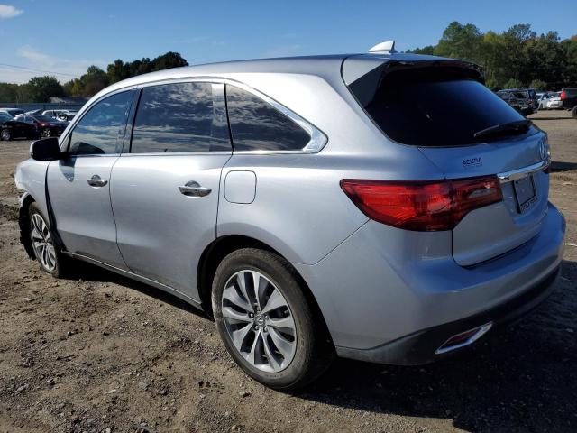 5FRYD4H49GB008730 - 2016 ACURA MDX TECHNOLOGY SILVER photo 2