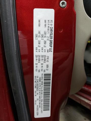 2C4RC1BG6CR282251 - 2012 CHRYSLER TOWN & COU TOURING 红色 照片 14