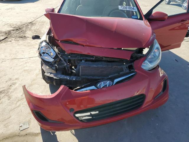 KMHCT4AE5DU489513 - 2013 HYUNDAI ACCENT GLS RED photo 11