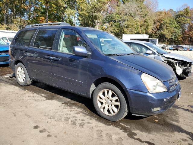 KNDMB233876166724 - 2007 KIA SEDONA EX BLUE photo 4