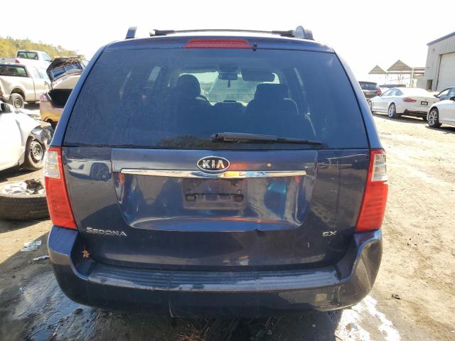 KNDMB233876166724 - 2007 KIA SEDONA EX BLUE photo 6