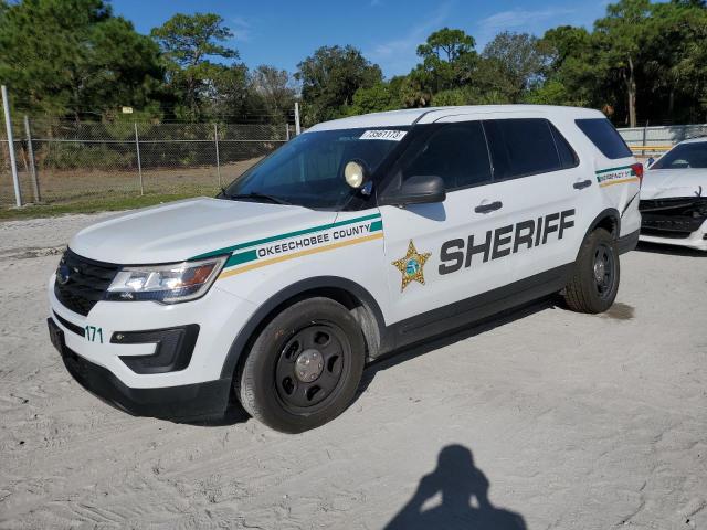1FM5K8AR2JGA84905 - 2018 FORD EXPLORER POLICE INTERCEPTOR WHITE photo 1