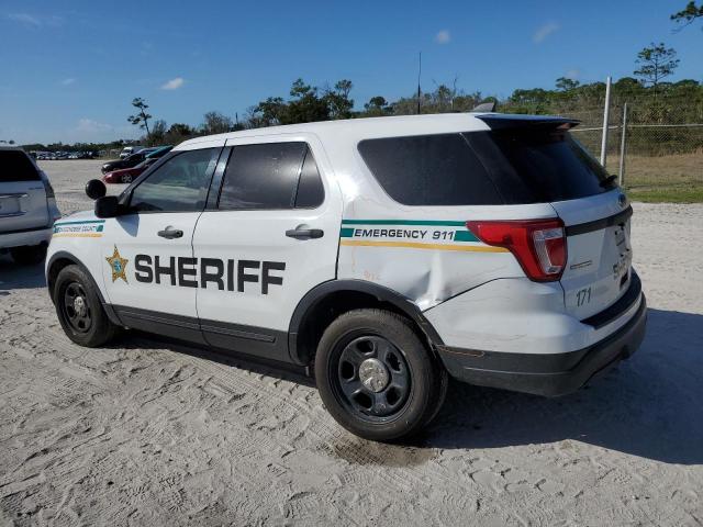 1FM5K8AR2JGA84905 - 2018 FORD EXPLORER POLICE INTERCEPTOR WHITE photo 2