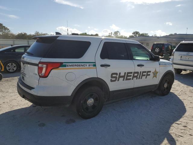 1FM5K8AR2JGA84905 - 2018 FORD EXPLORER POLICE INTERCEPTOR WHITE photo 3