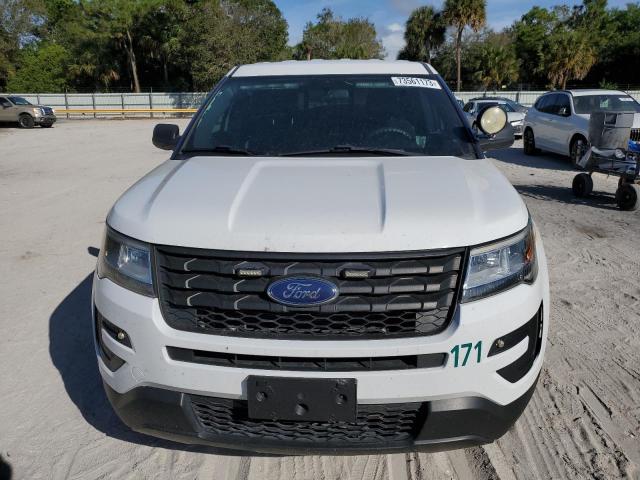 1FM5K8AR2JGA84905 - 2018 FORD EXPLORER POLICE INTERCEPTOR WHITE photo 5