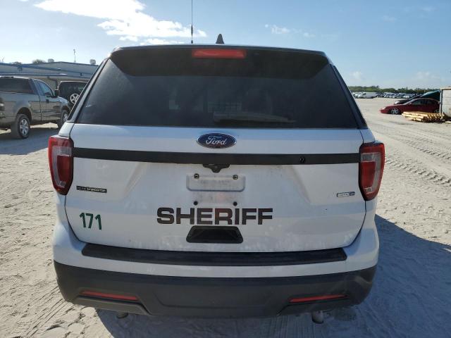 1FM5K8AR2JGA84905 - 2018 FORD EXPLORER POLICE INTERCEPTOR WHITE photo 6