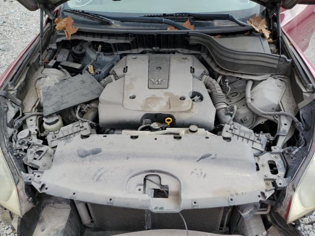 JNKAJ09E78M304056 - 2008 INFINITI EX35 BASE Կարմիր լուսանկար 12