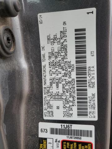 5TFRM5F16EX076328 - 2014 TOYOTA TUNDRA DOUBLE CAB SR/SR5 BLACK photo 13