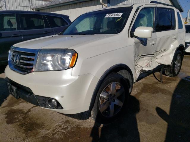 5FNYF4H9XCB021052 - 2012 HONDA PILOT TOURING WHITE photo 1