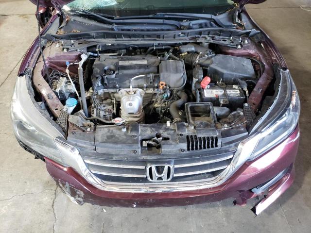 1HGCR2F85FA030160 - 2015 HONDA ACCORD EXL MAROON photo 11