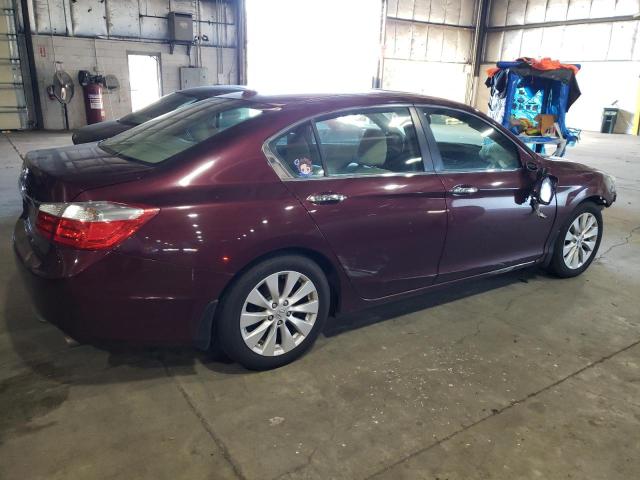 1HGCR2F85FA030160 - 2015 HONDA ACCORD EXL MAROON photo 3