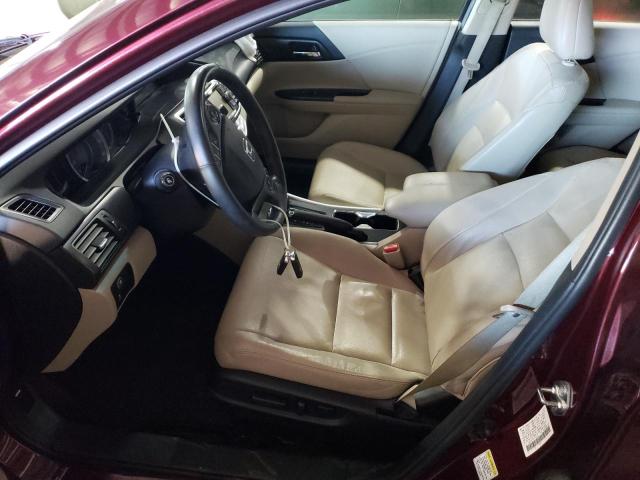 1HGCR2F85FA030160 - 2015 HONDA ACCORD EXL MAROON photo 7