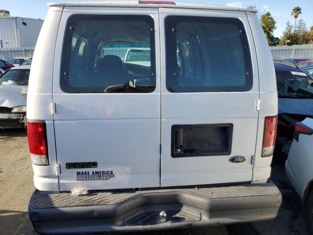 1FTNE24L15HB43779 - 2005 FORD ECONOLINE E250 VAN WHITE photo 6