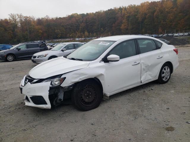 3N1AB7AP8HY367901 - 2017 NISSAN SENTRA S WHITE photo 1