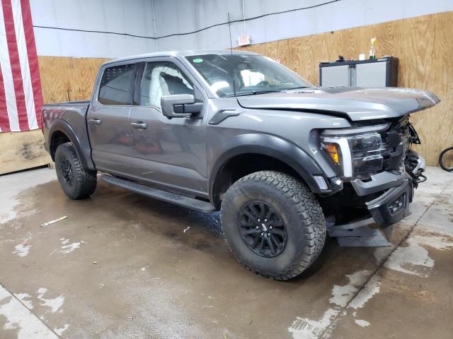 1FTFW1RG2RFA35051 - 2024 FORD F150 RAPTOR GRAY photo 4