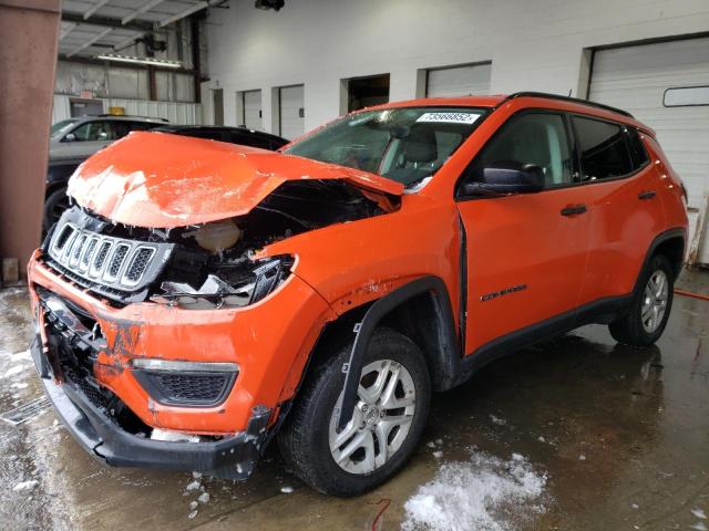 3C4NJDAB0JT132156 - 2018 JEEP COMPASS SPORT ORANGE photo 1