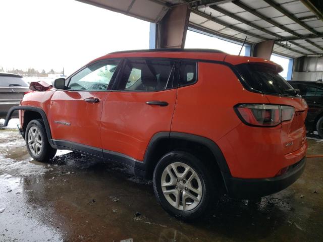 3C4NJDAB0JT132156 - 2018 JEEP COMPASS SPORT ORANGE photo 2