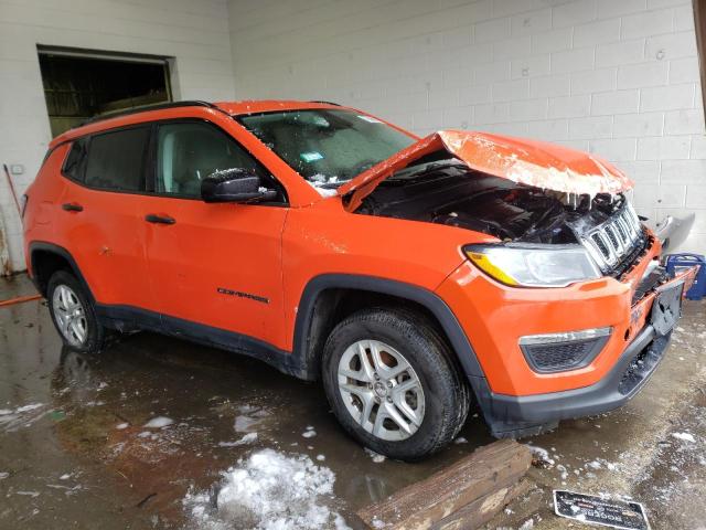 3C4NJDAB0JT132156 - 2018 JEEP COMPASS SPORT ORANGE photo 4