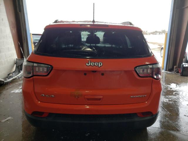 3C4NJDAB0JT132156 - 2018 JEEP COMPASS SPORT ORANGE photo 6