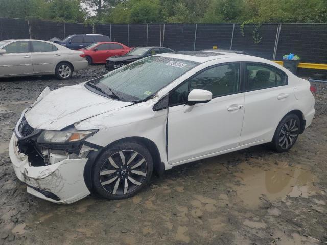 19XFB2F98EE014054 - 2014 HONDA CIVIC EXL თეთრი ფოტო 1