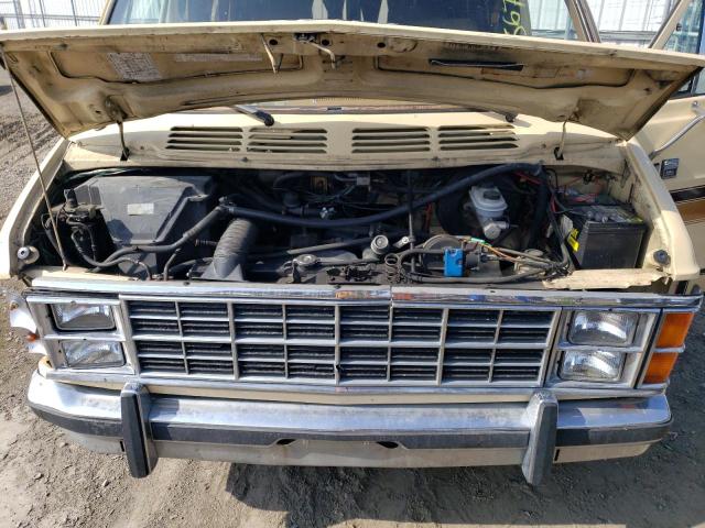 2B6HB23W6FK315356 - 1985 DODGE RAM VAN B250 CREAM photo 12