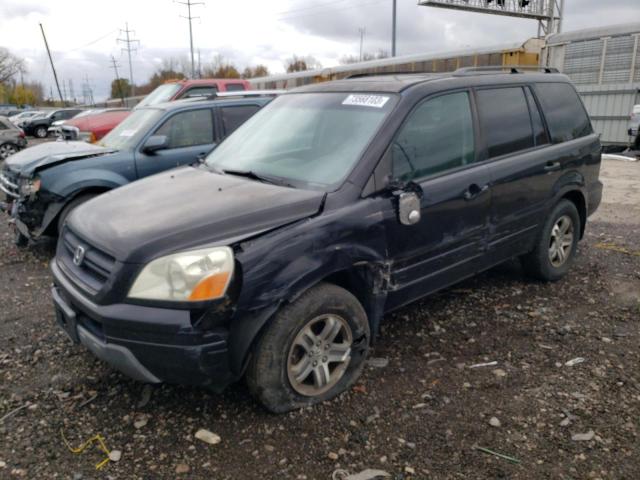 5FNYF18595B052761 - 2005 HONDA PILOT EXL BLACK photo 1