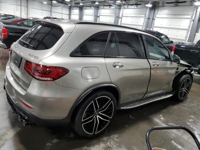 WDC0G6EB5LF731768 - 2020 MERCEDES-BENZ GLC 43 4MATIC AMG SILVER photo 3