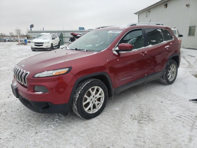 1C4PJLCBXFW589624 - 2015 JEEP CHEROKEE LATITUDE BURGUNDY photo 1