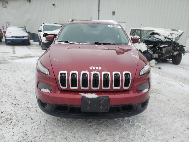 1C4PJLCBXFW589624 - 2015 JEEP CHEROKEE LATITUDE BURGUNDY photo 5