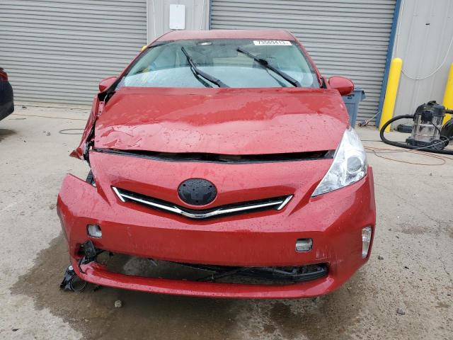 JTDZN3EU5EJ001698 - 2014 TOYOTA PRIUS V RED photo 5