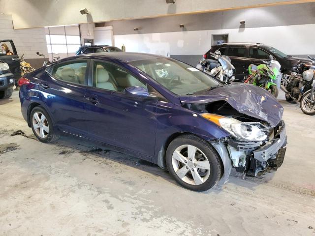 5NPDH4AE9DH412986 - 2013 HYUNDAI ELANTRA GLS BLUE photo 4