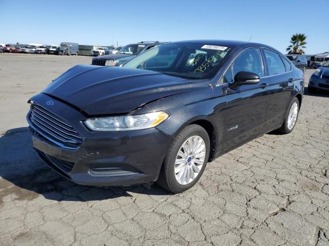 3FA6P0LU0DR203860 - 2013 FORD FUSION SE HYBRID BLACK photo 1