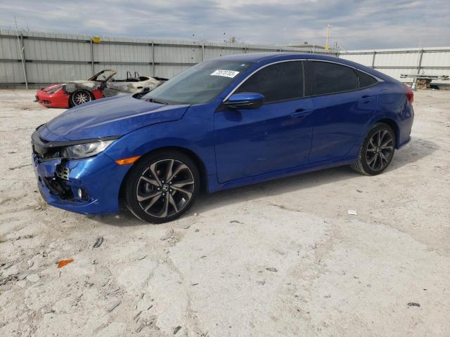 2HGFC2F85MH506176 - 2021 HONDA CIVIC SPORT 蓝色 照片 1