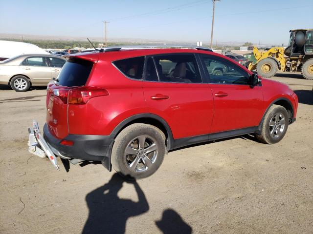 JTMRFREV4FD171821 - 2015 TOYOTA RAV4 XLE RED photo 3